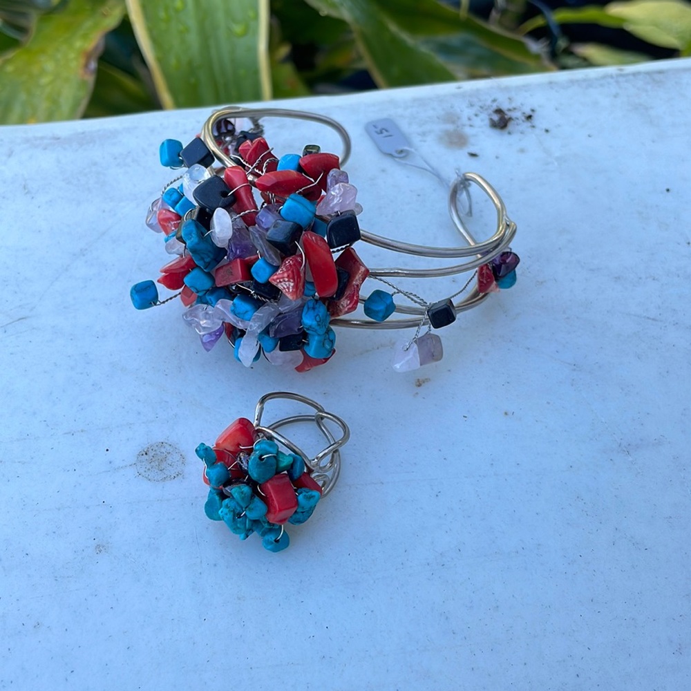 Matching bracelet and ring